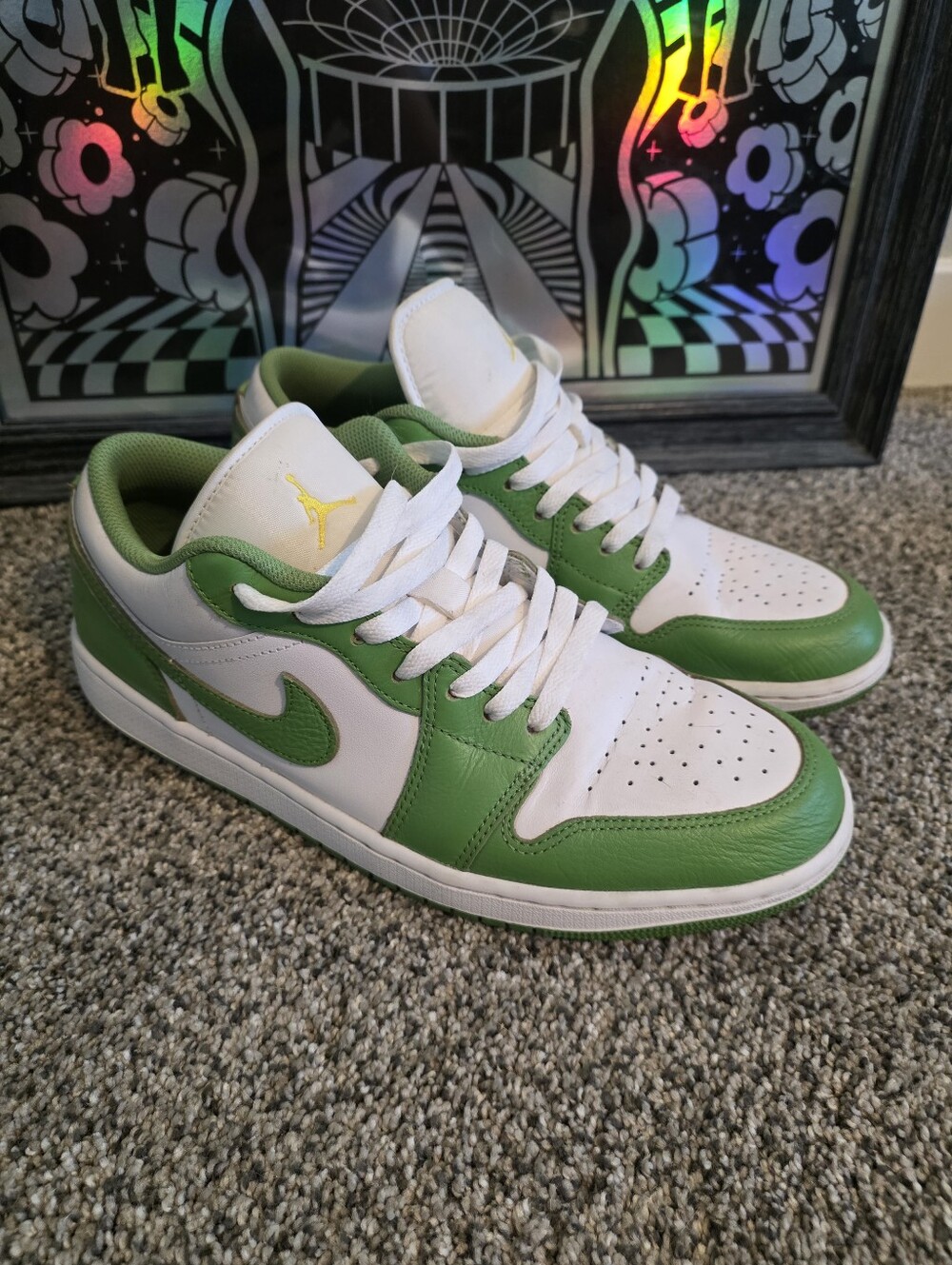 Jordan 1 Low SE "Chlorophyll" sneakers 10.5